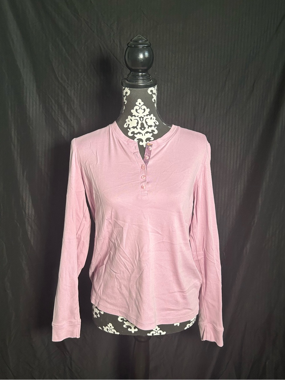 L.L. Bean Dusty Pink Long-Sleeve Henley